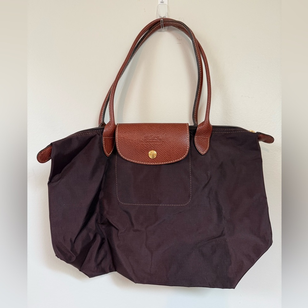 Brown Le Pliage Original M Longchamp Tote Bag